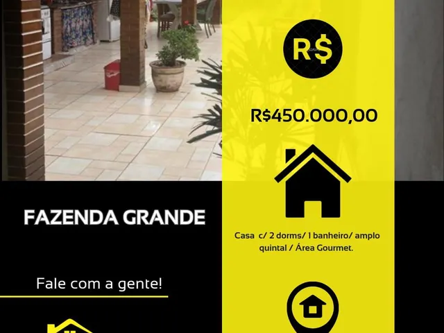 Imagem: A casa possui 2 Dormitórios, 2 Banheiros, 2 Vagas na