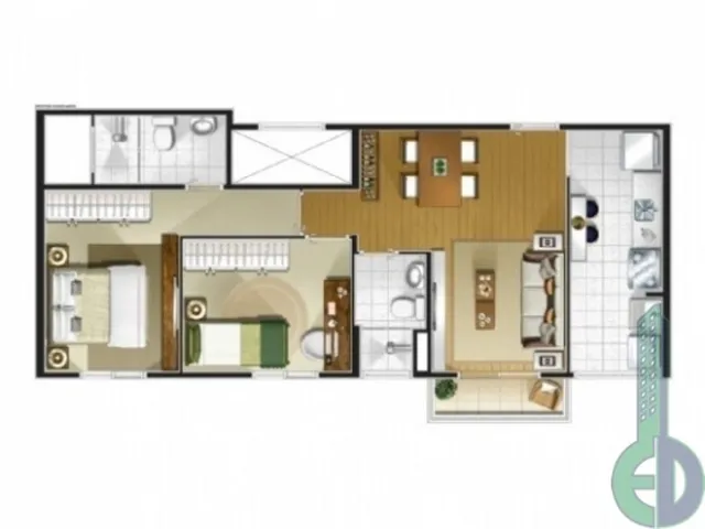 Imagem 3: Apartamento com 2 quartos a venda em Santo André SP, apartamento a venda em Santo André