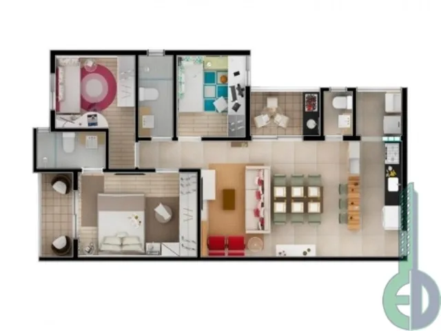 Imagem 2: Apartamento à venda em Santo André-SP, Vila Floresta - 3 quartos, 1...