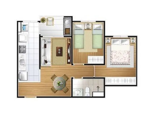 Imagem 5: Apartamento 2 quartos em Vila Pires Santo André Sp, comprar apartamento 2 dormitórios