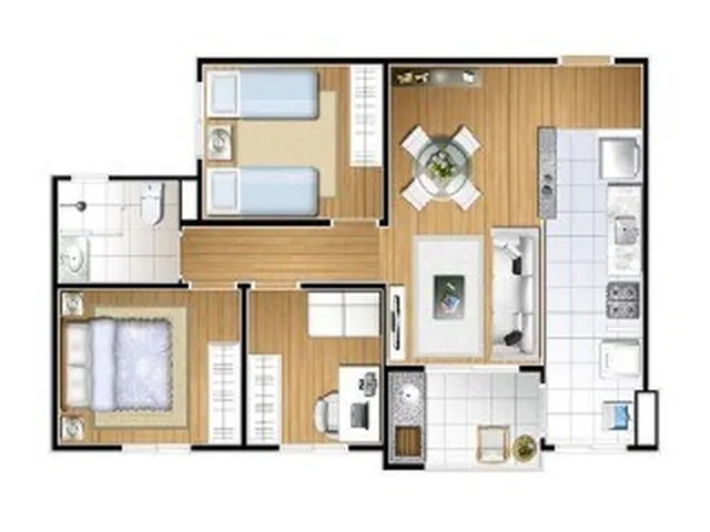 Imagem 6: Apartamento 2 quartos em Vila Pires Santo André Sp, comprar apartamento 2 dormitórios