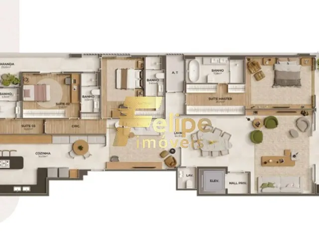 Imagem 8: MAIS NOVO EMPREENDIMENTO IMOBILIÁRIO SURGINDO, APARTAMENTO COM 04 SUÍTES, LAZER