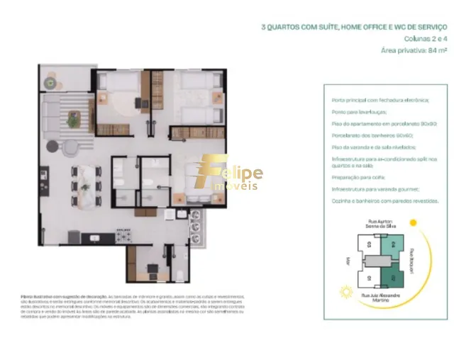 Imagem 3: NOVO EMPREENDIMENTO IMOBILIÁRIO SURGINDO! APARTAMENTO DE 03 QUARTOS, SENDO 01 SUÍTE