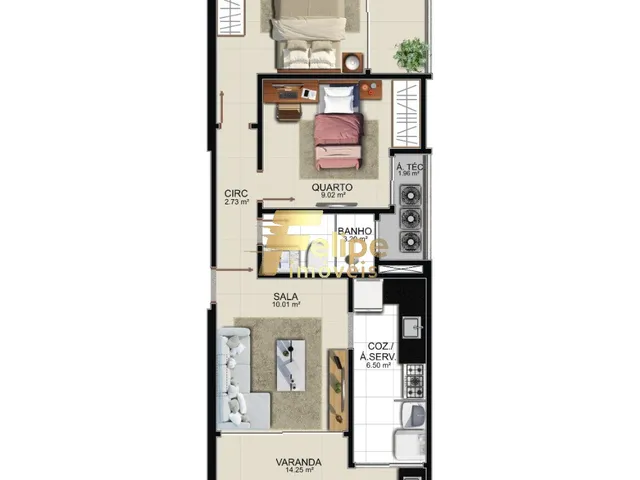 Imagem 12: MAIS NOVO EMPREENDIMENTO SURGINDO! APARTAMENTO DE 03 QUARTOS, SENDO 01 SUÍTE, LAZER NA