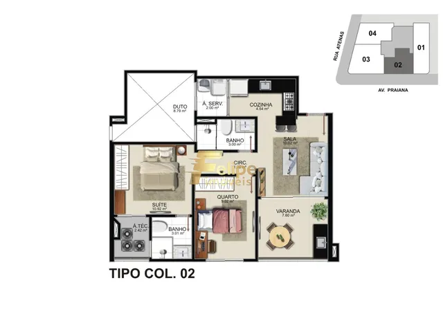 Imagem 5: MAIS NOVO EMPREENDIMENTO SURGINDO! APARTAMENTO DE 02 QUARTOS, SENDO 01 SUÍTE, LAZER NA