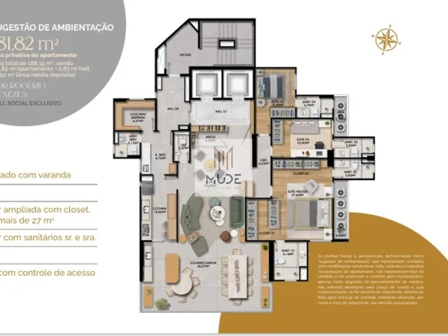 Imagem 11: Quartier Horto Home Boutique - Apartamentos de Luxo de 181m² com 4 Suítes no Horto