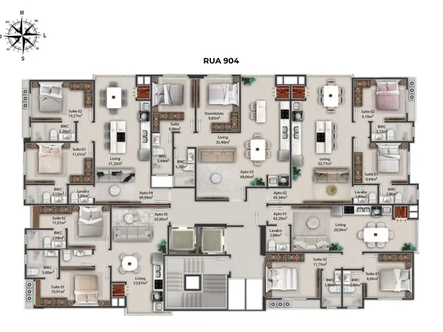 Imagem 12: Isla Pasion Apartamento com 2 dormitórios
