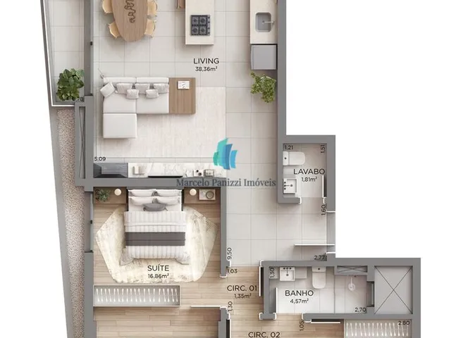 Imagem 16: Apartamento Construção