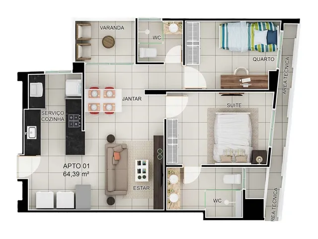 Imagem 4: Terrazzo Cessare