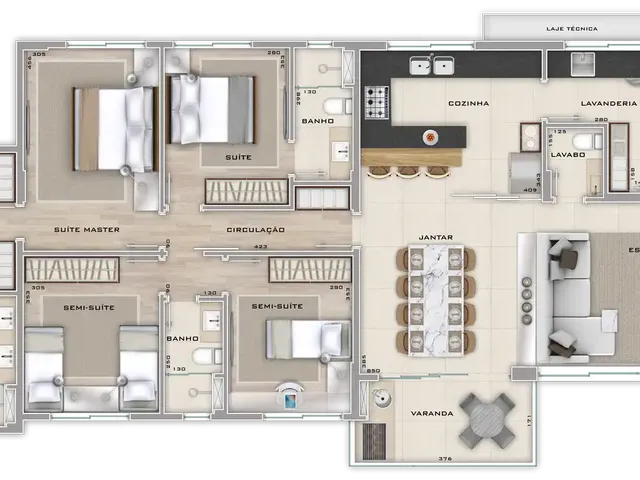 Imagem 9: Apartamento à venda no Chicago, com 4 quartos e 140m²
