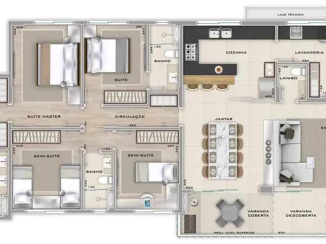 Imagem 4: Apartamento à venda no Chicago, com 4 quartos e 140m²