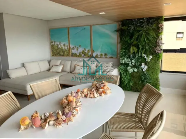 Imagem 4: Apartamento com 3 Quartos, 136m² e Varanda com Vista Mar à venda na Jatiuca - Maceió