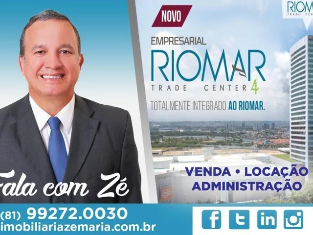 Imagem 2: Locação de Sala Comercial no Empresarial Rio Mar Trade Center, Pina, Recife-PE: 1 sala