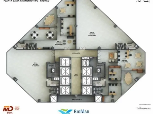 Imagem 16: Sala Comercial de Alto Padrão no Empresarial Rio Mar Trade Center - Recife-PE, Bairro