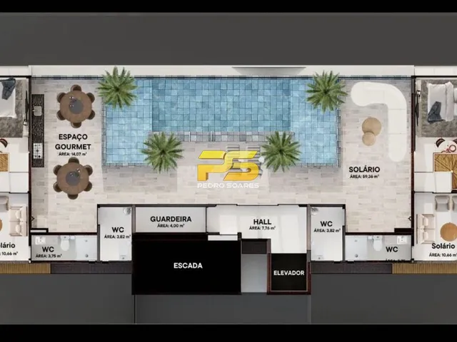 Imagem 3: Flats Intermares, 2 Dormitórios, 1 Suítes, 2 Banheiro, 1 Vaga na Garagem, 60M² De