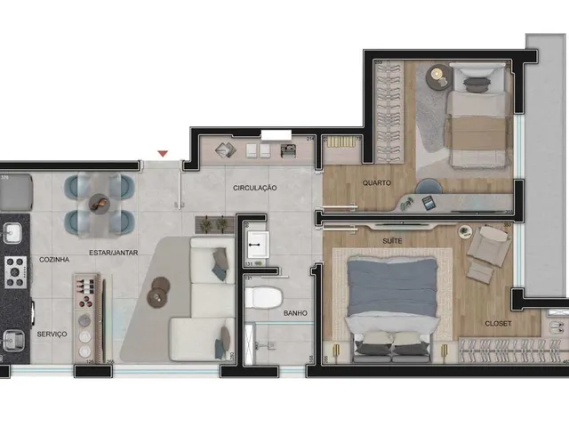 Imagem: Apartamento À Venda, no Ed. Celina em Belo