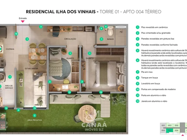 Imagem 9: Lançamento no Res. Vinhais - Ilha dos Vinhais - Aptos com 2 quartos - Elevador
