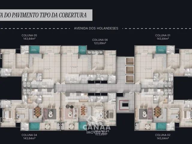Imagem 16: Vende-se Apto Cobertura no Calhau - Ed. LandsCape - Apto com 3 quartos - 143m²