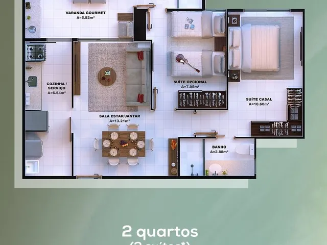 Imagem 10: Apartamento à Venda em Cohama, Edificio SanPaolo - Cohama - Aptos com 2 quartos