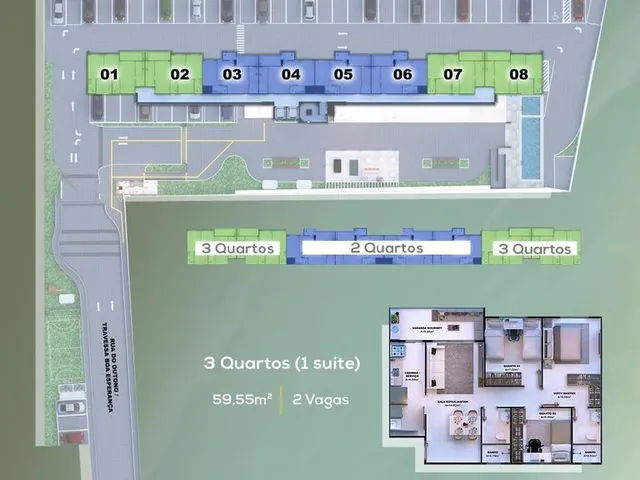 Imagem 11: Apartamento à Venda em Cohama, Edificio SanPaolo - Cohama - Aptos com 2 quartos