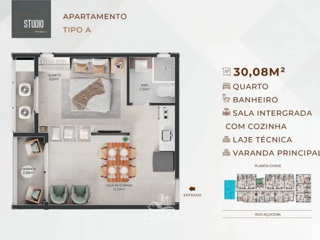 Imagem 7: Apartamentos Studios à Venda em Ponta D'areia - Studio 7 Peninsula - 2 quartos