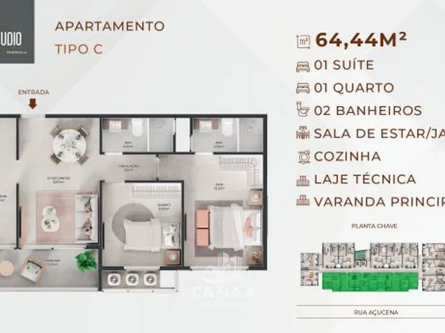 Imagem 5: Apartamentos Studios à Venda em Ponta D'areia - Studio 7 Peninsula - 2 quartos