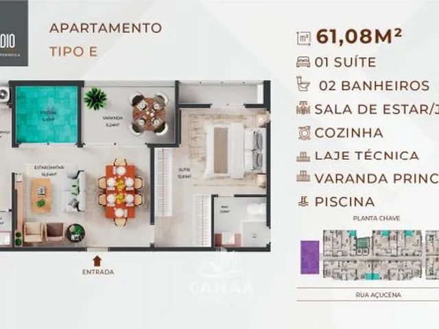 Imagem 13: Apartamentos Studios à Venda em Ponta D'areia - Studio 7 Peninsula - 2 suítes
