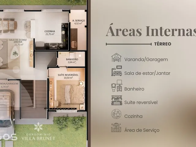 Imagem 14: Casa Duplex em condomínio à Venda - Parque Araçagy - Villa Brunet - 4 quartos