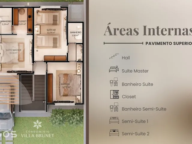 Imagem 12: Casa Duplex em condomínio à Venda - Parque Araçagy - Villa Brunet - 4 quartos