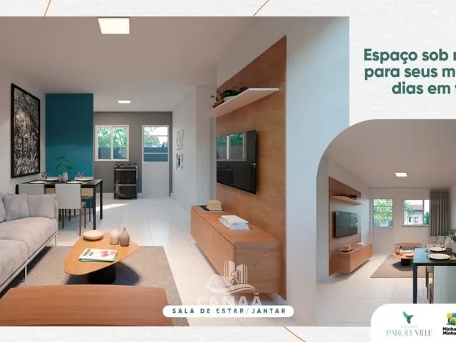 Imagem 6: Lançamento - Vende-se Casas no cond. Parque Ville - 2 quartos - Super Area Lazer