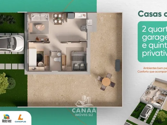 Imagem 15: Lançamento - Vende-se Casas no cond. Parque Ville - 2 quartos - Super Area Lazer