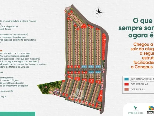 Imagem 16: Lançamento - Vende-se Casas no cond. Parque Ville - 2 quartos - Super Area Lazer