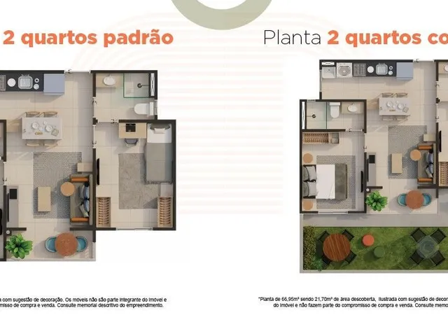 Imagem 7: POP ART – Condomínio de aptos de 45 a 60m c/2 quartos, suíte e varanda no Eusébi