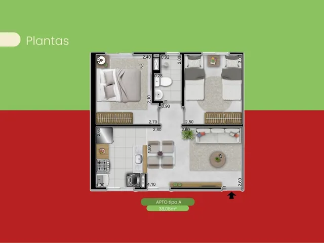 Imagem 8: VITORIA SENNA, Apartamentos de 2 quartos, com lazer completo e vaga de garagem F