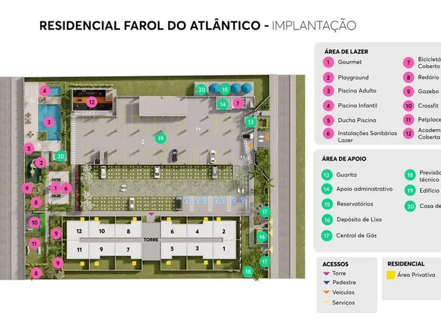 Imagem 7: Residencial Farol do Atlântico - 2QS - Cidade 2000/Cocó
