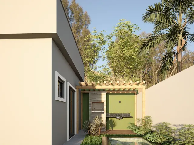 Imagem 6: EXCELENTE CASA PLANA COM 3 SUÍTES, VARANDA GOURMET, CHURRASQUEIRA E CHUVEIRÃO