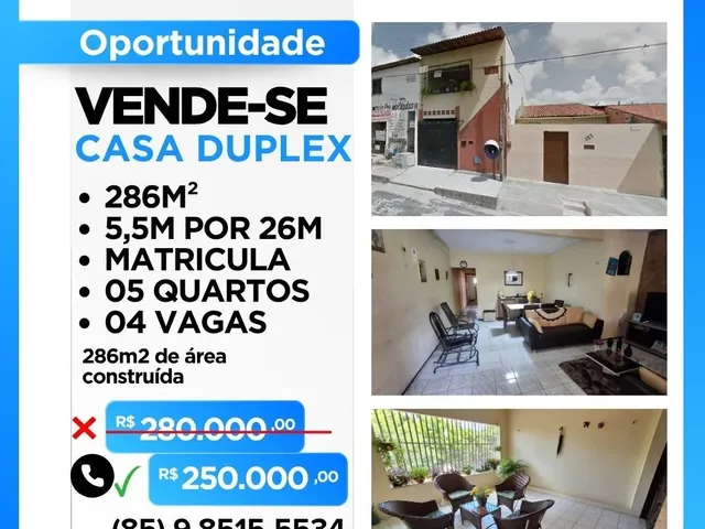 Imagem: CASA DUPLEX DE 05 QUARTOS EM MESSEJANA de