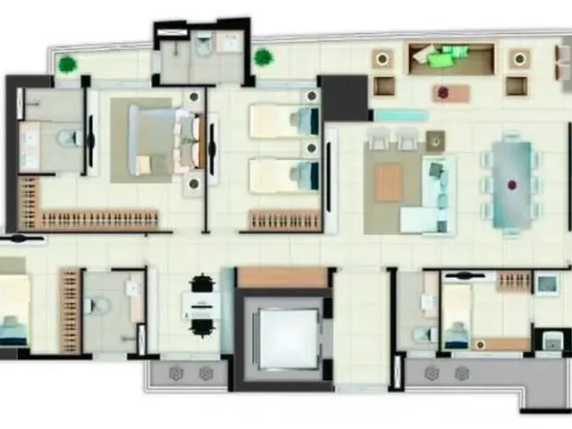 Imagem 8: Acqualina, 154m2, vista mar, andar alto, 3 suites, 3vgs em Meireles - Fortaleza