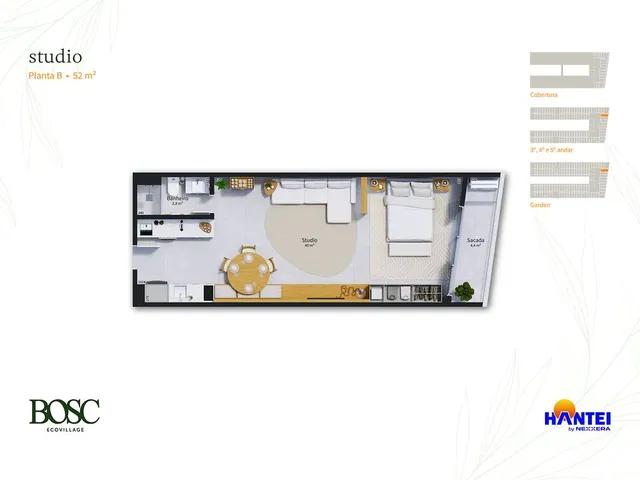 Imagem 11: Studio 1Dormitório para venda em Florianópolis - SC