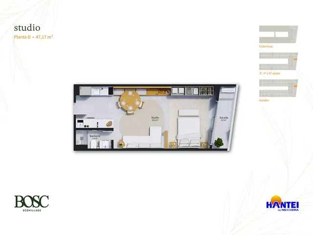 Imagem 13: Studio 1Dormitório para venda em Florianópolis - SC