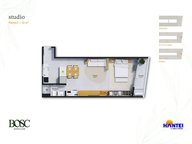 Imagem 14: Studio 1Dormitório para venda em Florianópolis - SC