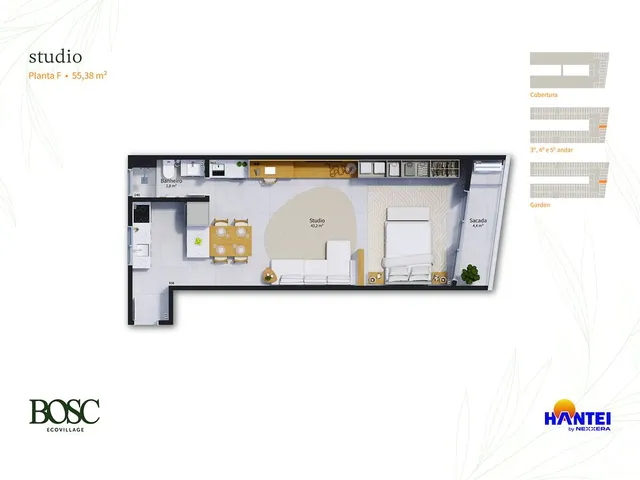 Imagem 15: Studio 1Dormitório para venda em Florianópolis - SC