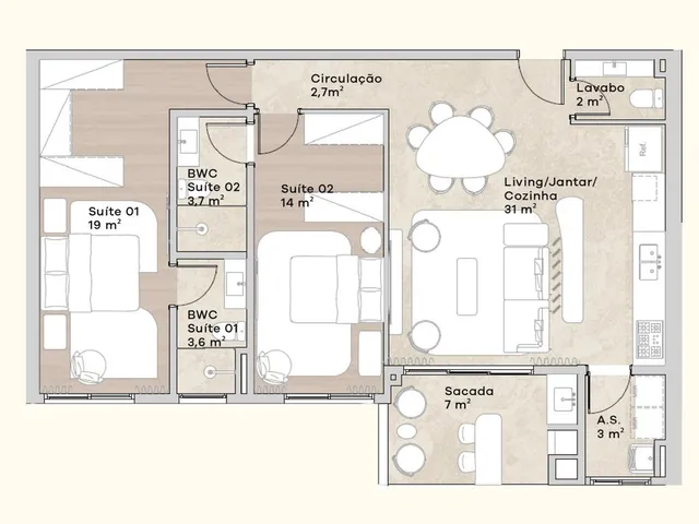 Imagem 4: Apartamento 4 Dormitórios para venda em Florianópolis - SC