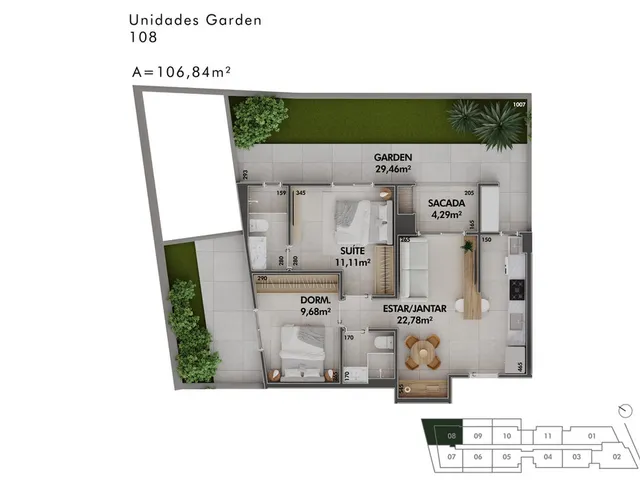 Imagem 11: Apartamento 2 Dormitórios para venda em Florianópolis - SC