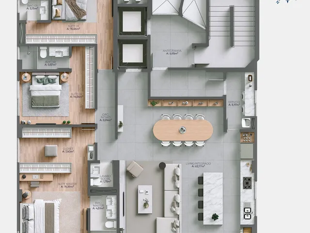 Imagem 2: Apartamento 3 Dormitórios para Venda em Balneário Camboriú - Sc