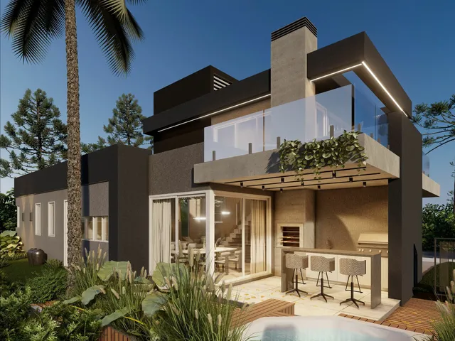 Imagem 9: Casa personalizada com 4 dormitórios à venda sendo 2 suítes, 251.0 m² por - R