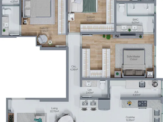 Imagem 3: Apartamento 3 Dormitórios para Venda em Itapema - Sc