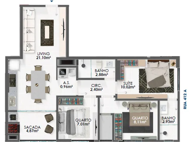 Imagem 5: Apartamento 2 Dormitórios para venda em Itapema - SC
