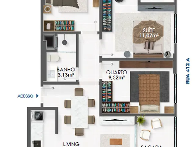 Imagem 7: Apartamento 2 Dormitórios para venda em Itapema - SC