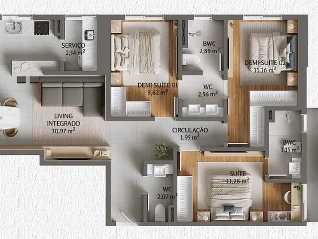 Imagem 5: Apartamento 3 Dormitórios para Venda em Porto Belo - Sc